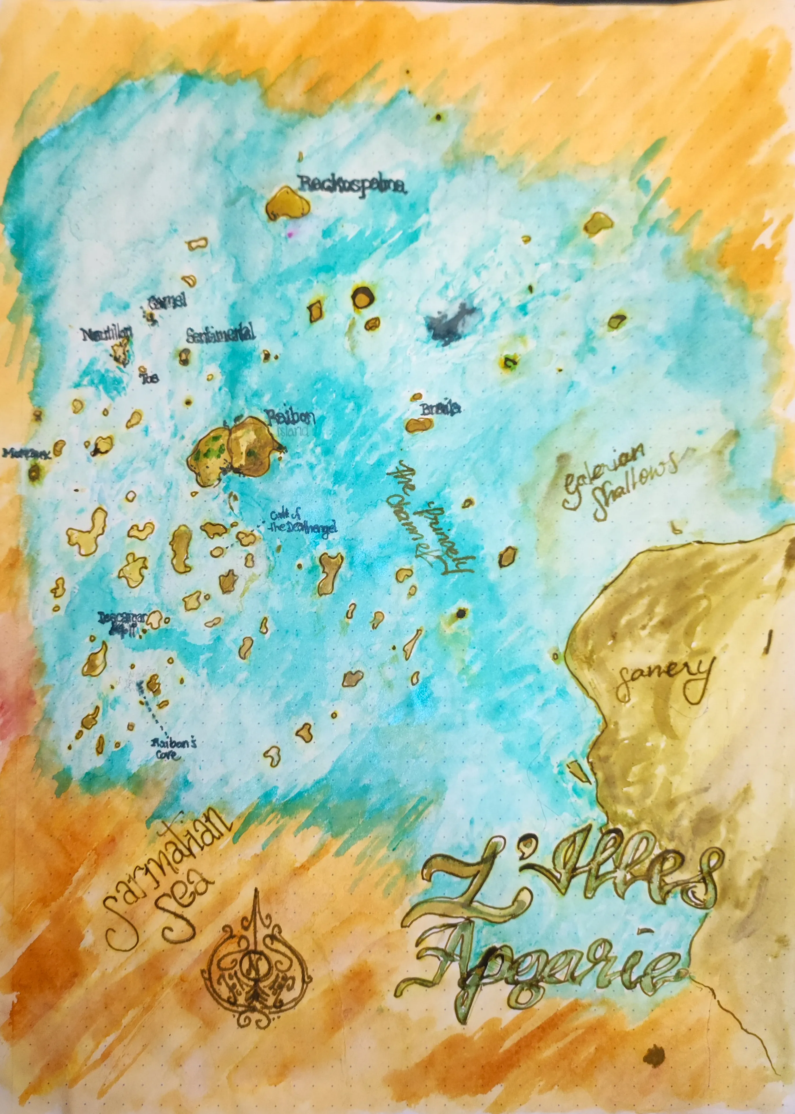 Map of L'Illes Apgarie